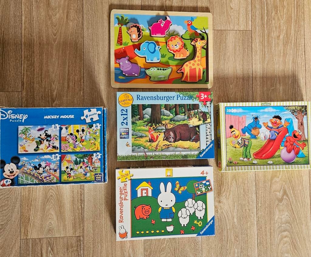 10 kinderpuzzels, Ophalen, Meer dan 50 stukjes