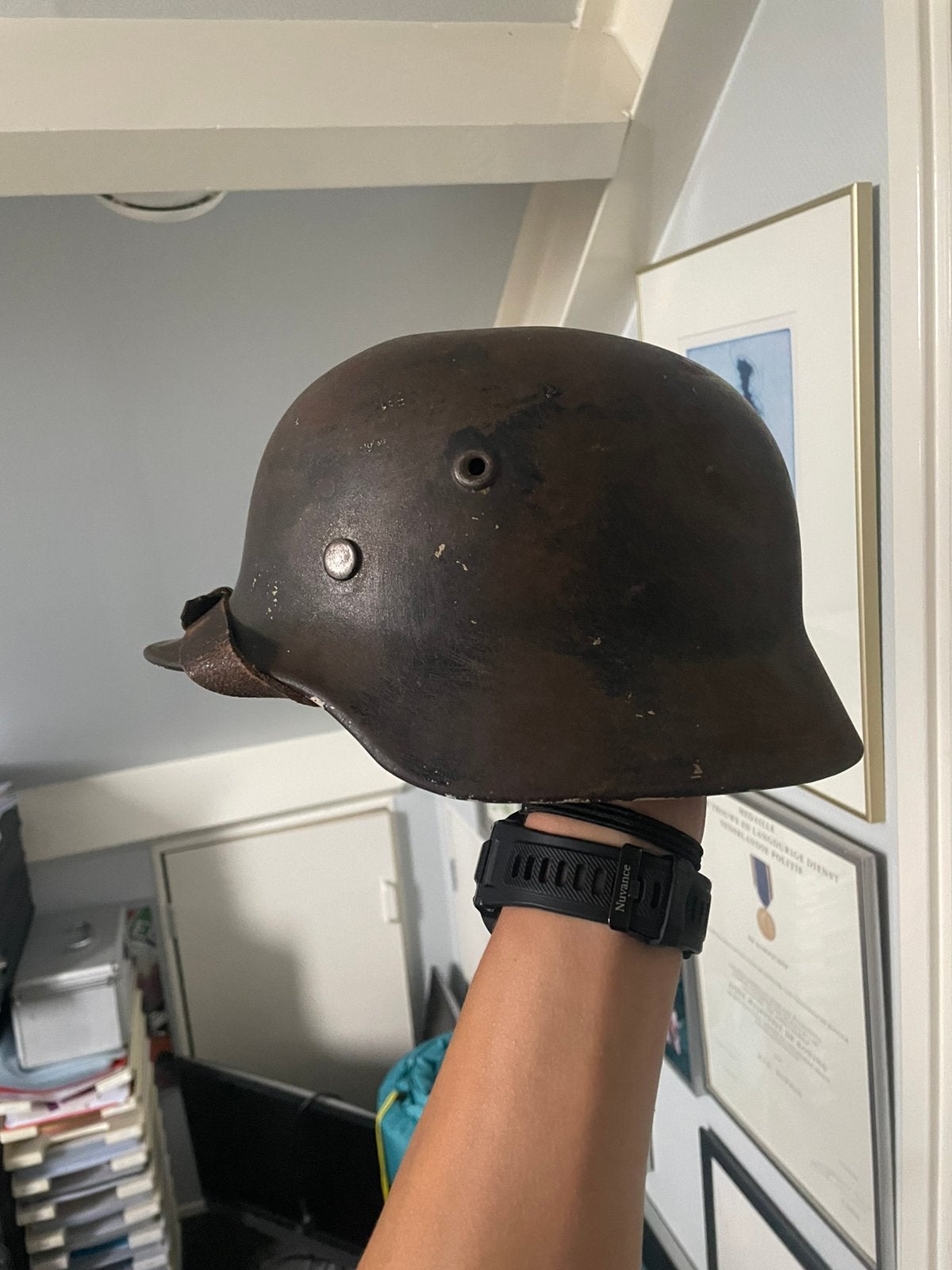 M40 helm XX, Ophalen of Verzenden, Landmacht, Duitsland, Helm of Baret