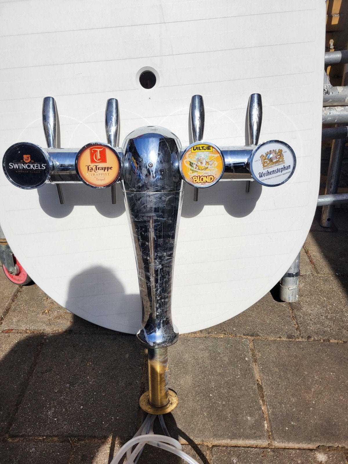 complete biertapzuil 4 tappunten, Ophalen, Gebruikt, Overige merken