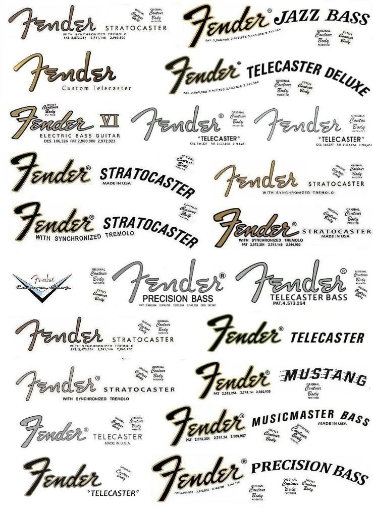 22 stuks renovatie decals, Ophalen of Verzenden, Nieuw, Elektrische gitaar