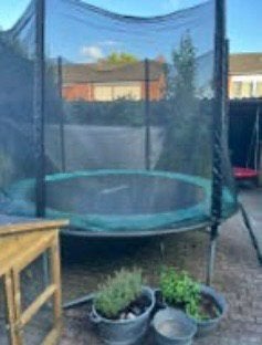 Mooie degelijke trampoline cranenbroek 305/76, Kinderen en Baby's, Ophalen, Gebruikt