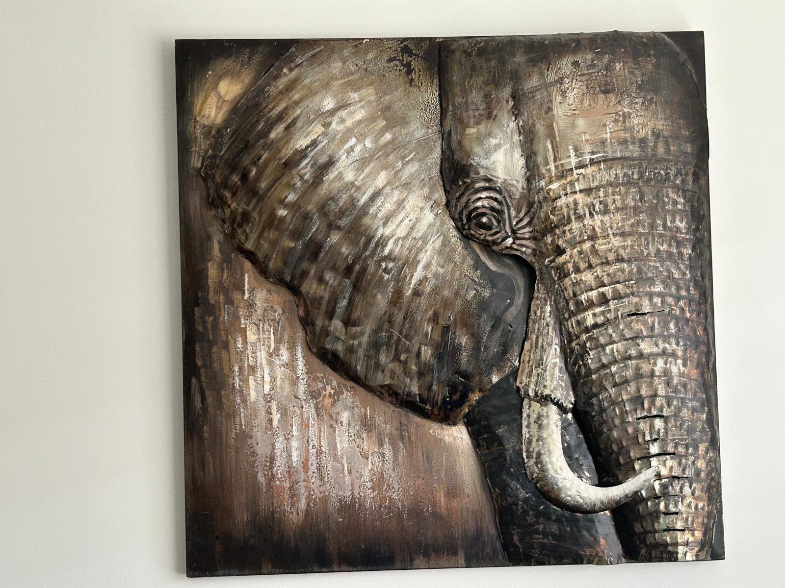 3D schilderij Olifant, Antiek en Kunst, Ophalen