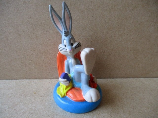 adv10603 bugs bunny figuurtje 3, Ophalen, Looney Tunes, Gebruikt, Beeldje of Figuurtje