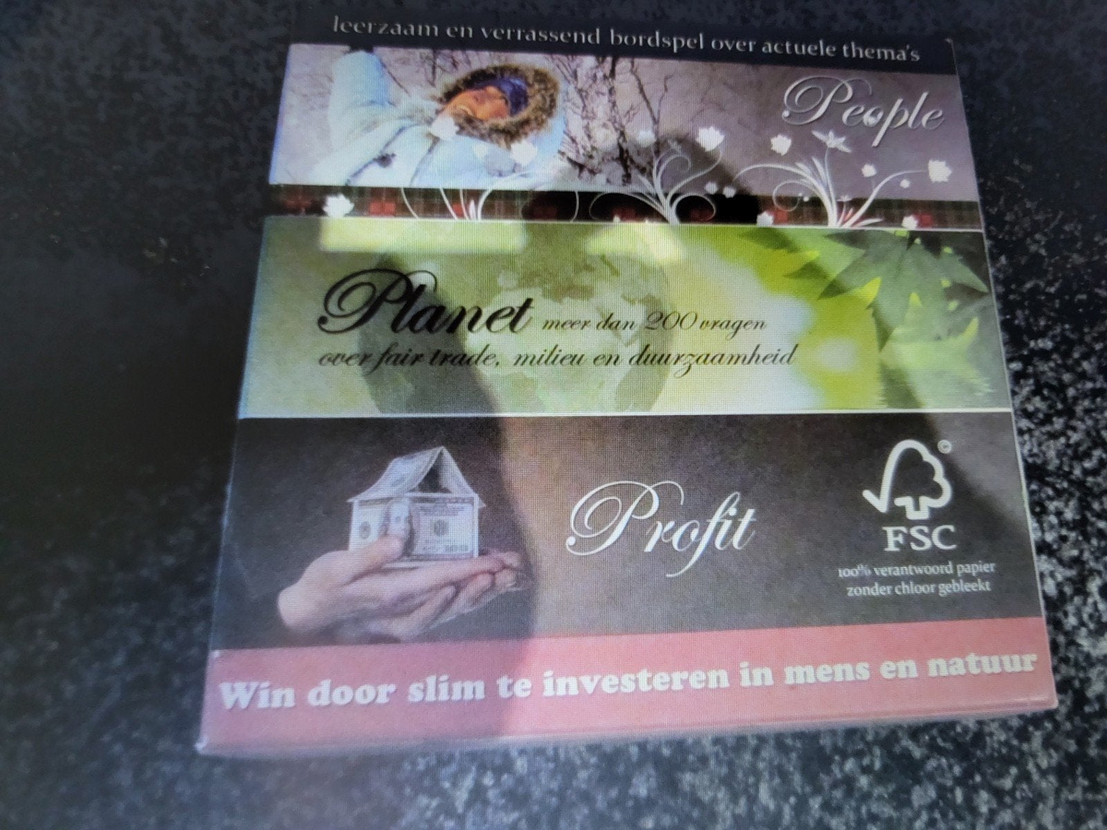 Leerzaam bordspel: People, Planet, Profit, Drie of vier spelers, Ophalen of Verzenden, Gebruikt, Onbekend