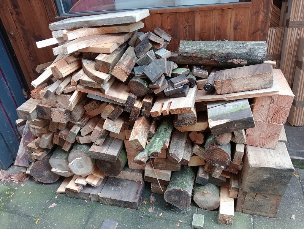 openhaard hout, Minder dan 3 m³, Ophalen, Eikenhout, Stammen
