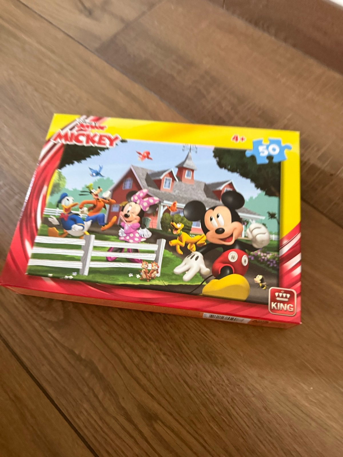 Mickey Mouse Legpuzzel 50 stukjes - King, Ophalen, 10 tot 50 stukjes, Nieuw, 4 tot 6 jaar