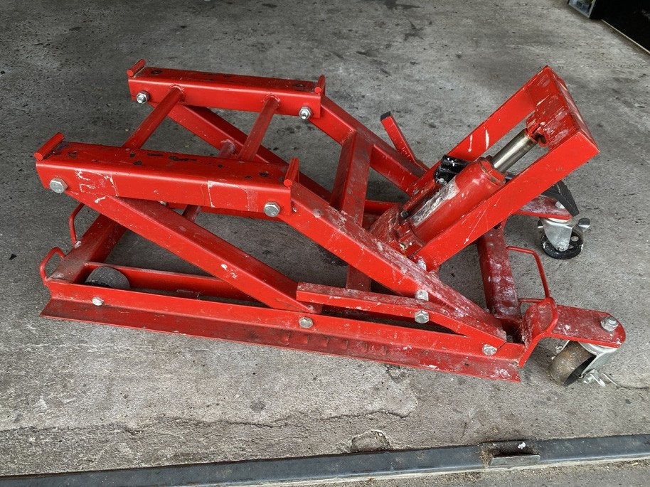 hydraulic jack, Ophalen, Gebruikt