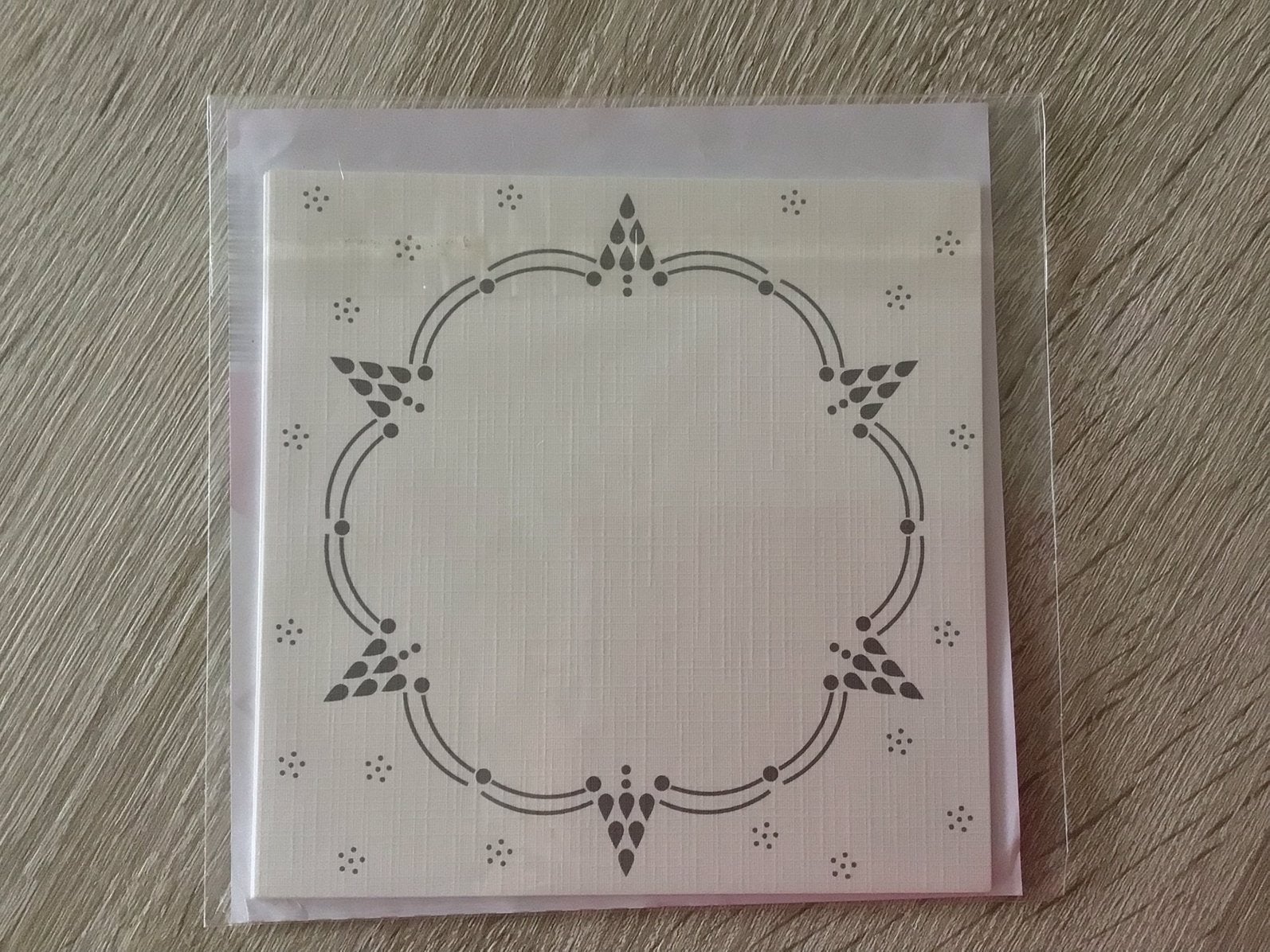 Linnen hobbydotspatronen set van 5 kaarten, Ophalen of Verzenden, Zo goed als nieuw, Overige thema's, Blanco kaart of Basiskaart