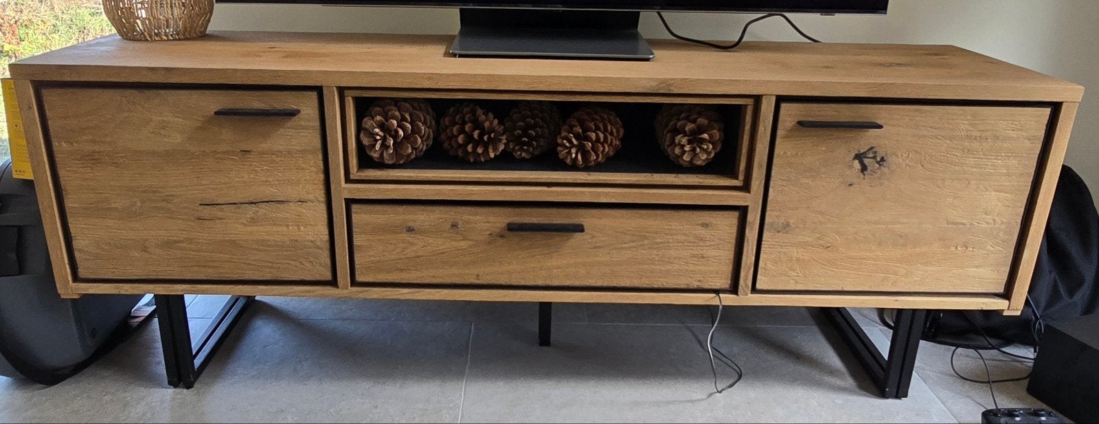 Xooon Denmark TV meubel 170x42x60 cm, Ophalen, Gebruikt, 150 tot 200 cm, Minder dan 100 cm