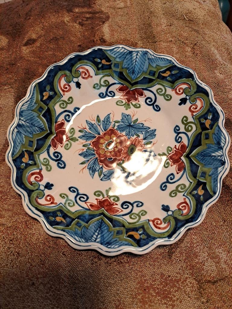 Bord, wandbord,onbeschadigd. Makkum aardewerk, Antiek en Kunst, Antiek | Wandborden en Tegels, Ophalen