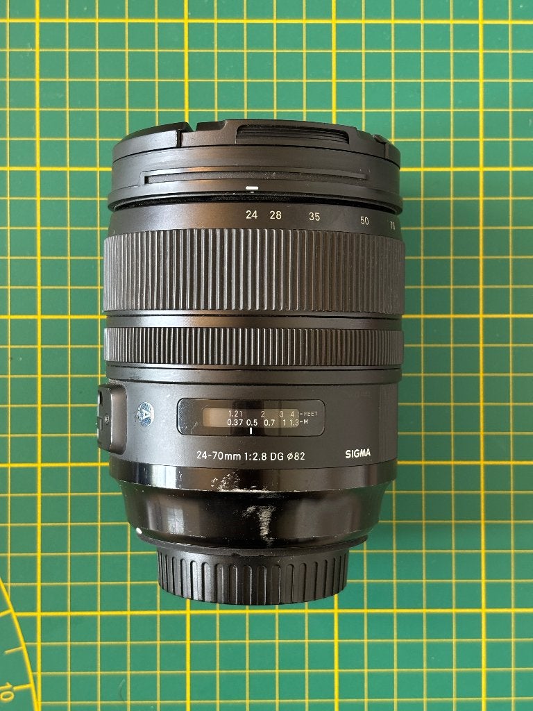 Sigma 24-70mm F/2.8 DG OS HSM Art Canon EF (beschadigd), Ophalen, Gebruikt, Standaardlens, Zoom