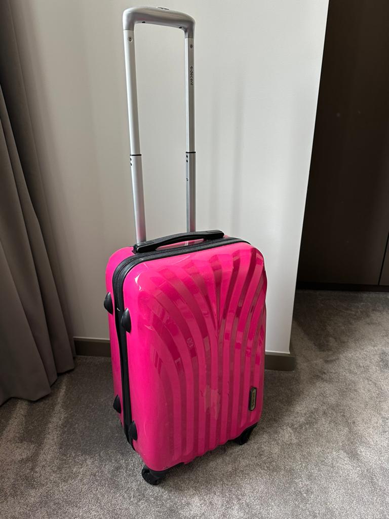 Koffertje handbagage roze met TSA slot en wieltjes, Sieraden, Tassen en Uiterlijk, Koffers, Ophalen of Verzenden, Zo goed als nieuw