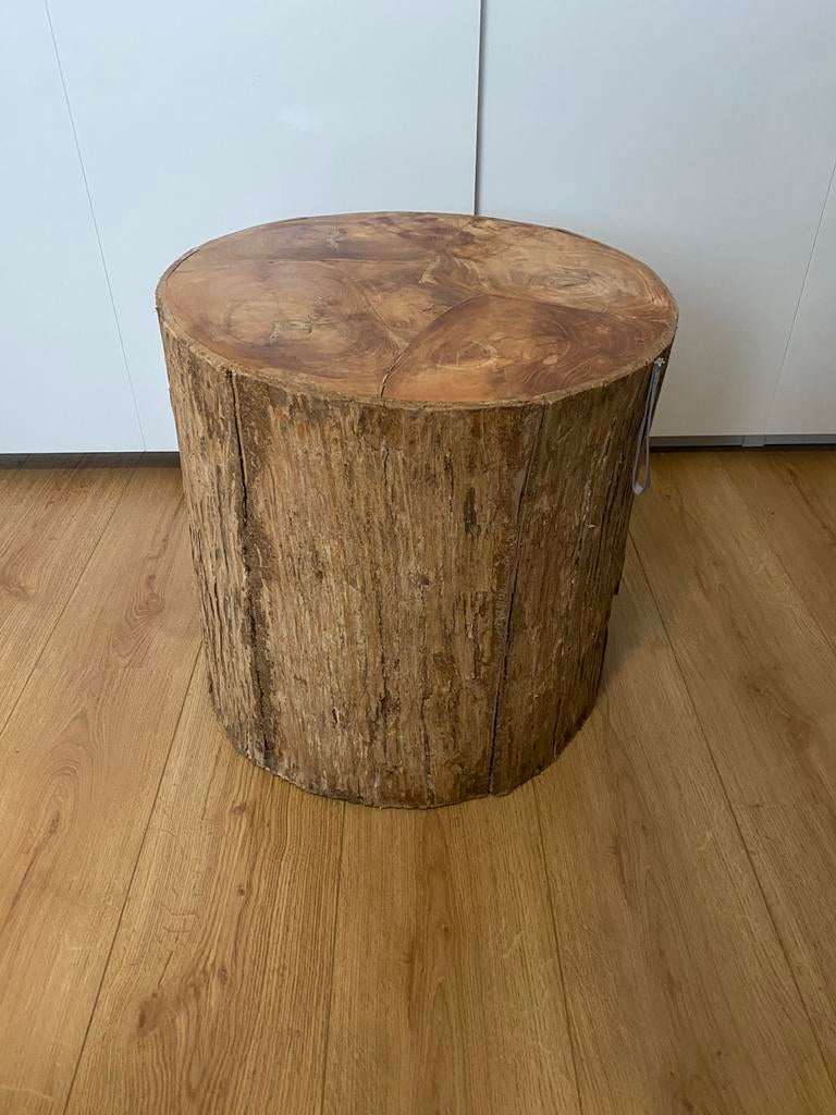 Boomschors bijzettafel, Ophalen, Zo goed als nieuw, Hout