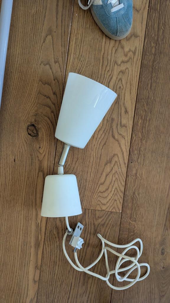 Witte plafondlamp glas - GRATIS, Ophalen of Verzenden, Gebruikt, Modern