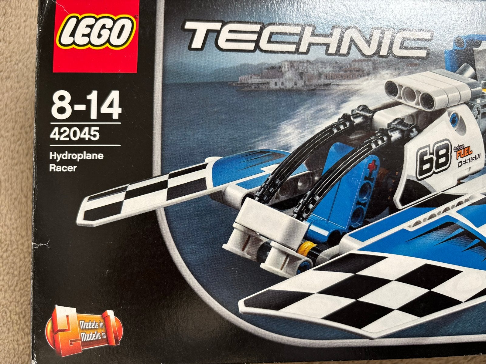 LEGO Technic 42045 Hydroplane Racer - Compleet met doos, Ophalen of Verzenden, Zo goed als nieuw, Overige merken