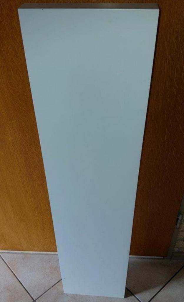 Witte creme plank wandplank gelaakt 110cm lengte 5cm dik, Doe-het-zelf en Verbouw, Hout en Planken, Minder dan 25 mm, Ophalen of Verzenden
