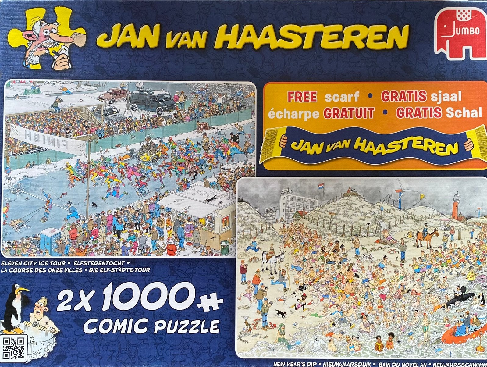 Nette puzzels 2 in 1 doos. 12,50 per stuk., Ophalen of Verzenden, 500 t/m 1500 stukjes, Zo goed als nieuw