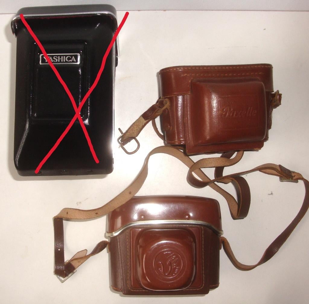 3x hoes voor analoge camera: Paxette, Beirette en onbekend, Ophalen of Verzenden