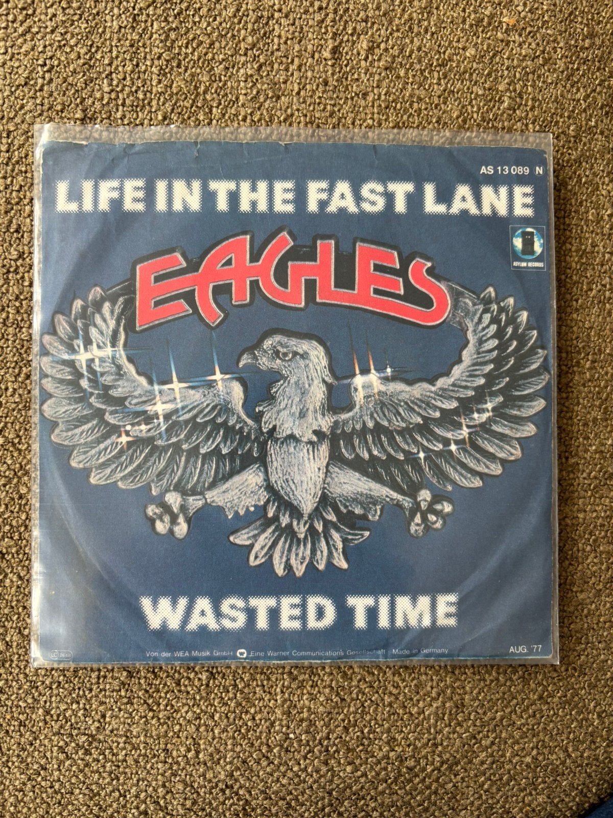Eagles - Life in the Fast Lane, Cd's en Dvd's, Vinyl Singles, Ophalen of Verzenden, Gebruikt, 7 inch, Pop