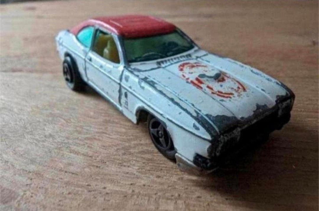 Majorette Ford Capri – modelauto jaren ’70, Ophalen of Verzenden, Gebruikt, Auto