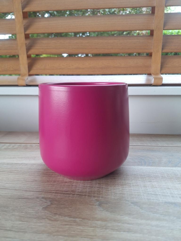 Bloempot in kleur cyclaam (nieuw), Rond, Nieuw, Ophalen of Verzenden, Aardewerk
