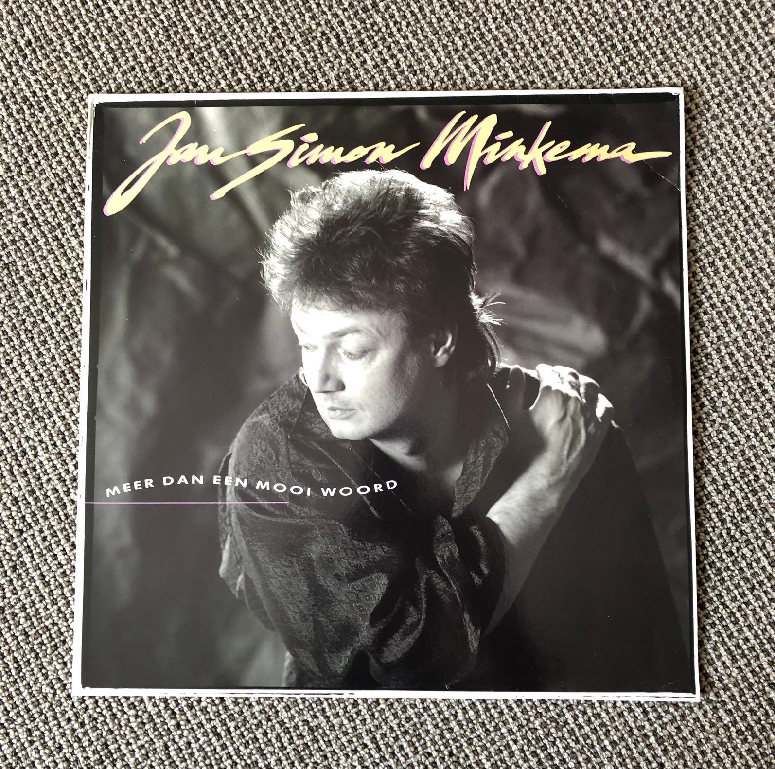 Jan Simon Minkema lp meer dan een mooi woord, Ophalen, Gebruikt, 12 inch, Levenslied of Smartlap