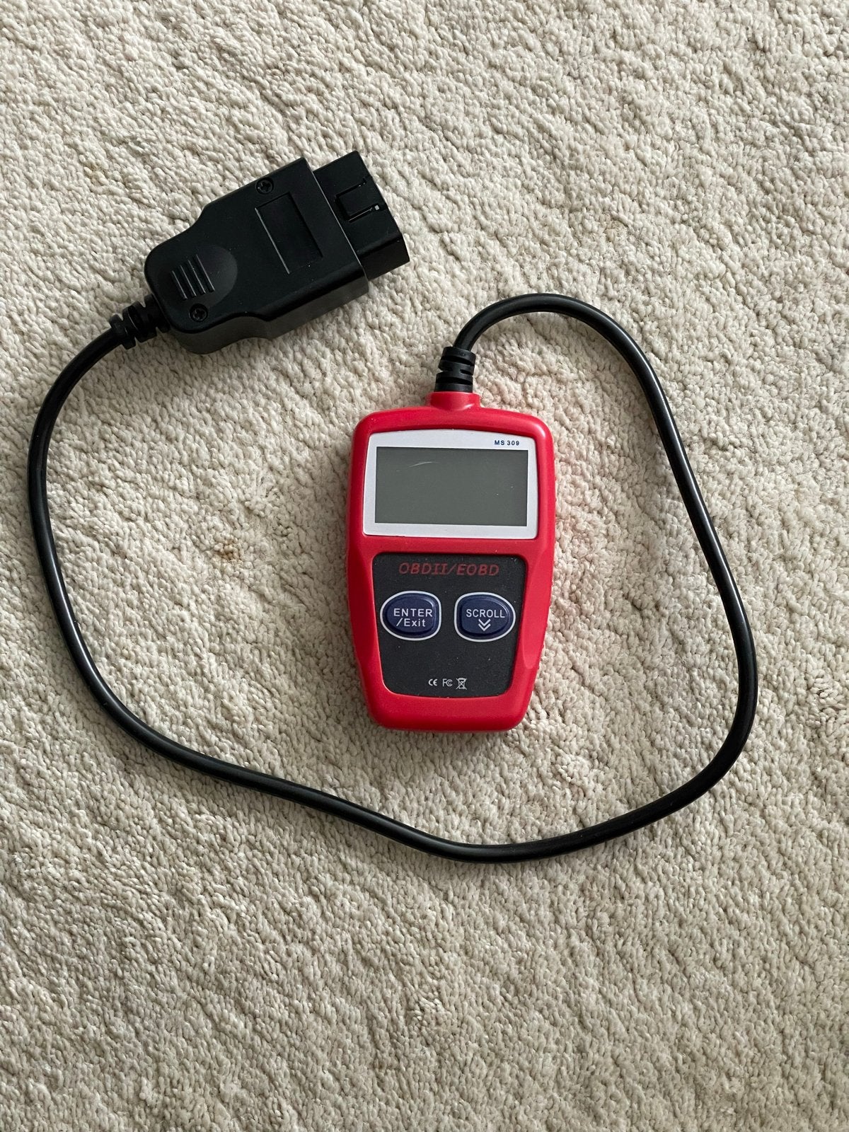 OBD2/EOBD Foutcodelezer MS309 voor auto's, Ophalen of Verzenden, Zo goed als nieuw