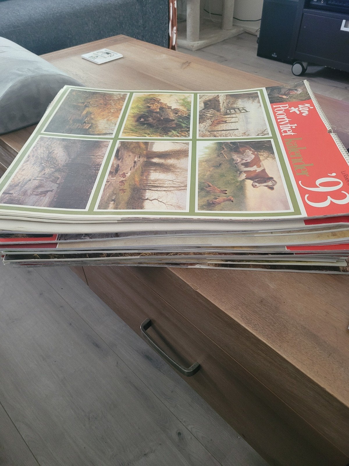 Poortvliet kalenders 19 stuks, Ophalen, Maandkalender, Gebruikt