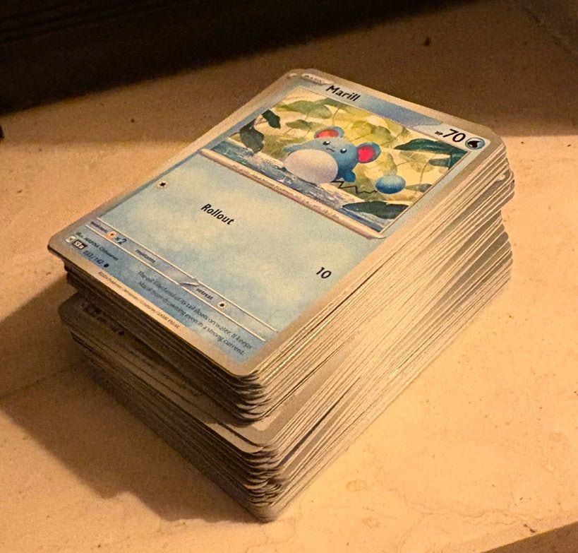 Bulk +/- 140 kaarten - Stellar Crown - Pokémon, Ophalen of Verzenden, Zo goed als nieuw, Meerdere kaarten