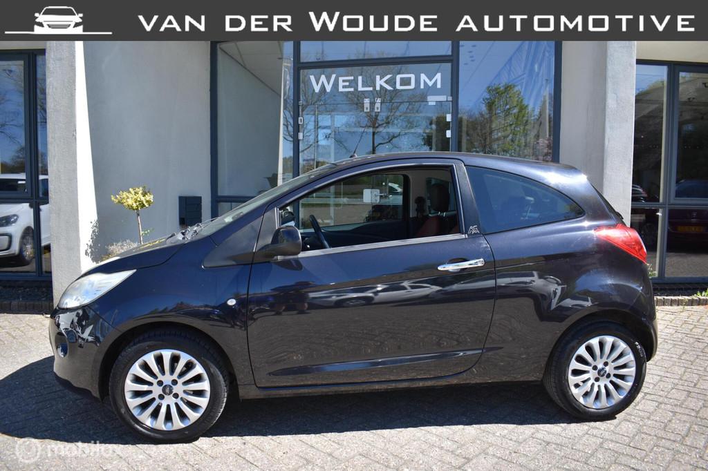 Ford Ka 1.2 Titanium X Airco|2010|Leder interieur|116DKM!, Auto's, Voorwielaandrijving, 1242 cc, 4 cilinders, 4 stoelen