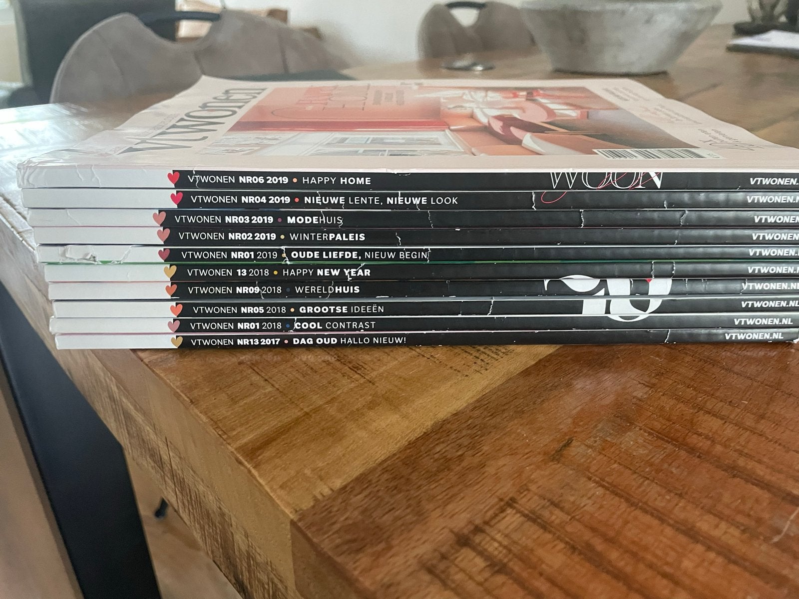 VT Wonen Bladen - 10 stuks uit 2017, 2018 en 2019, Boeken, Ophalen of Verzenden, Gelezen, Overige typen