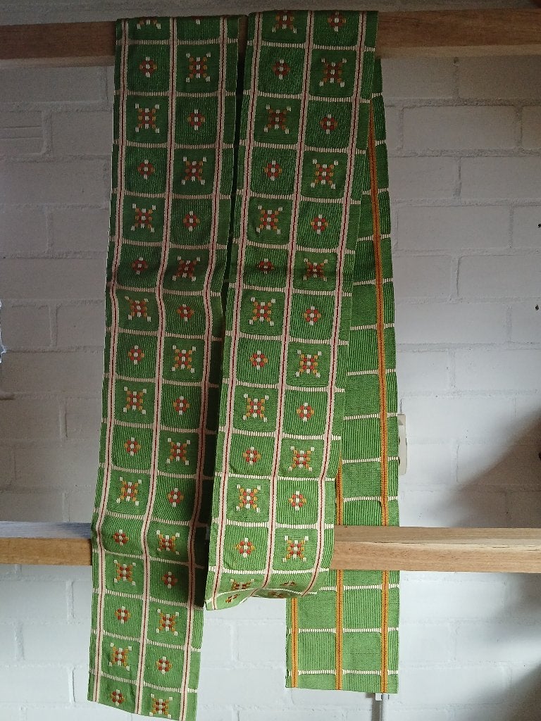 Traditionele Japanse obi hanhabaobi riem green, Ophalen of Verzenden