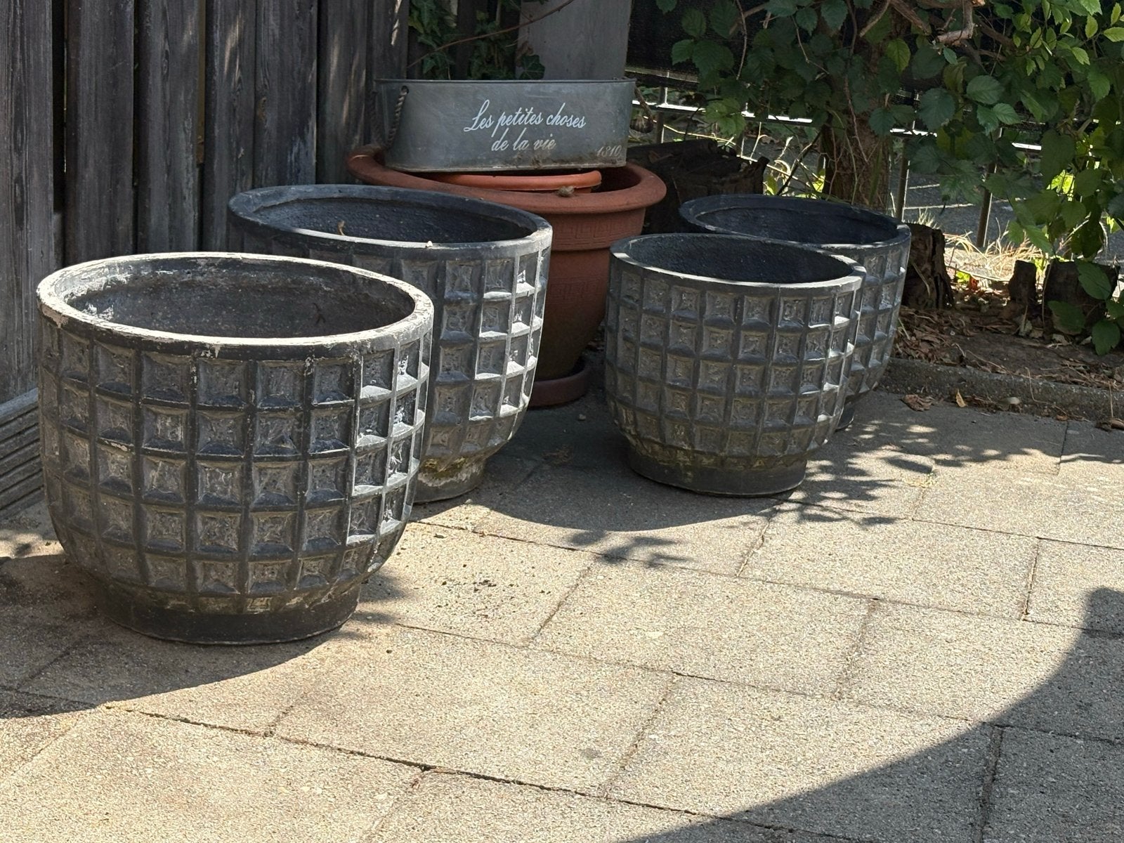 Mooie zware potten voor in de tuin, Tuin en Terras, Gebruikt, 40 cm of meer, Rond, Ophalen of Verzenden