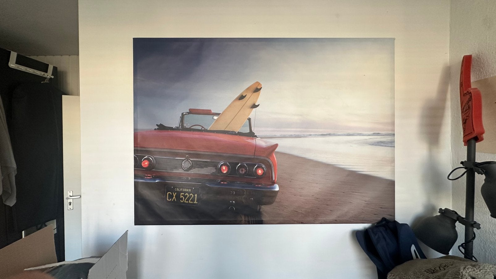 IKEA BJÖRKSTA canvas “Road to the Beach” - 140x100 cm, Antiek en Kunst, Kunst | Schilderijen | Abstract, Ophalen