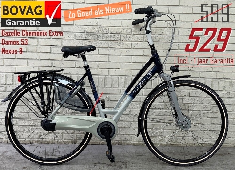 ZomerSALE ZGAN !! Gazelle - Batavus fietsen (mét garantie), Ophalen, Versnellingen, Zo goed als nieuw, 57 tot 61 cm