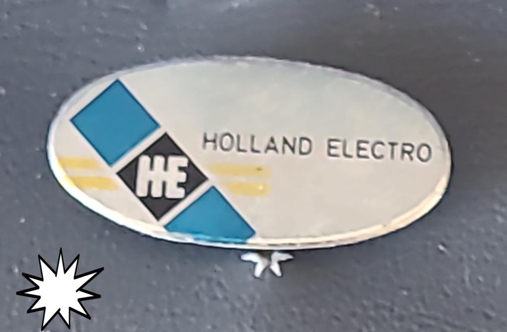 Vintage Holland Electro HE Speldje, Verzenden, Gebruikt, Merk, Speldje of Pin