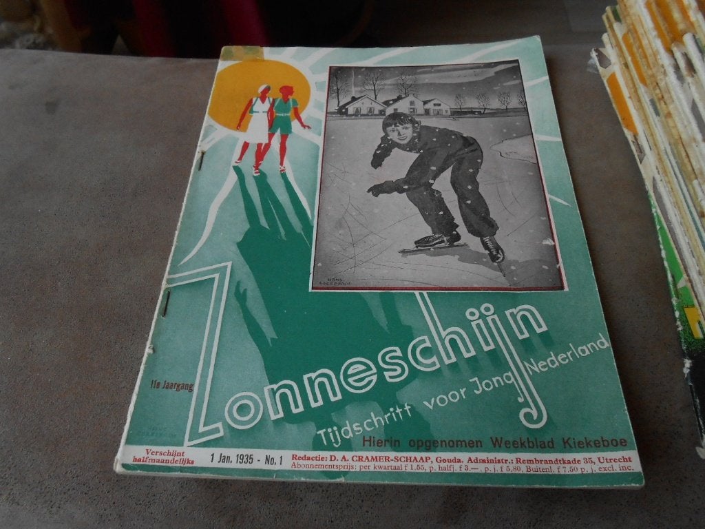 ZONNESCHIJN  TIJDSCHRIFT VOOR JONG  NEDERLAND, Ophalen of Verzenden, 1920 tot 1940, Nederland, Tijdschrift
