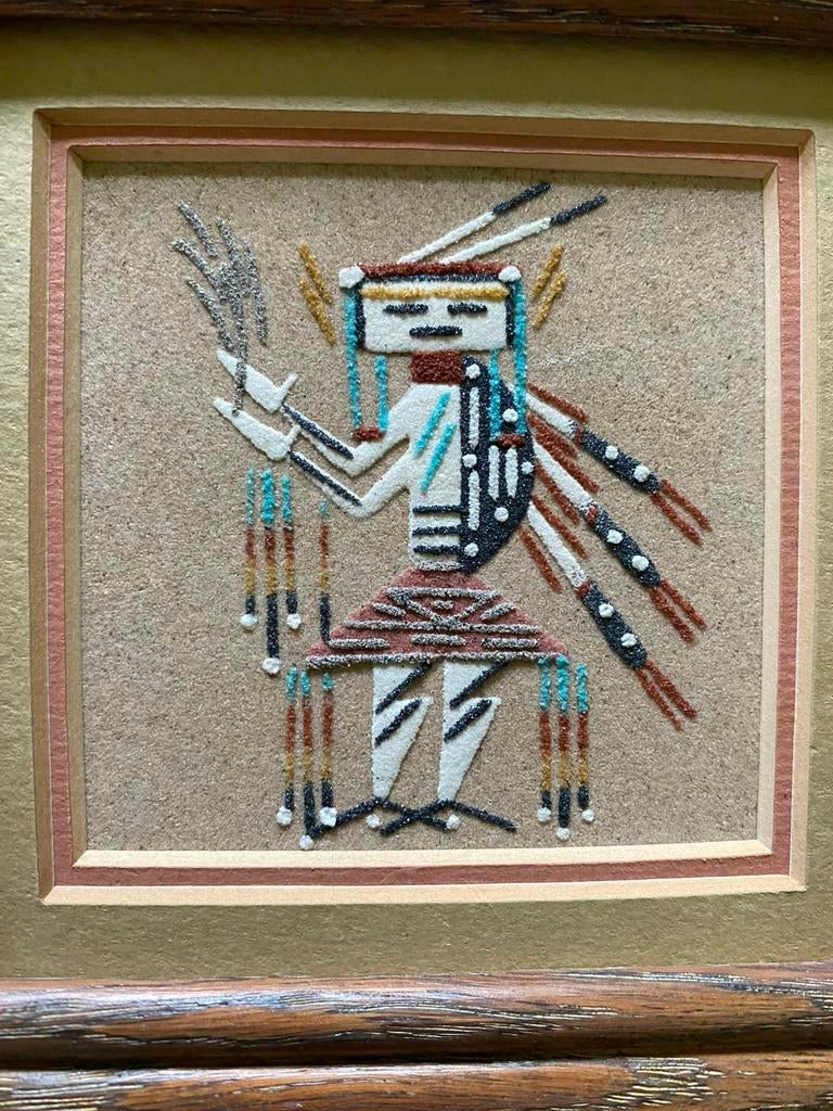 Native American sand art, Ophalen of Verzenden
