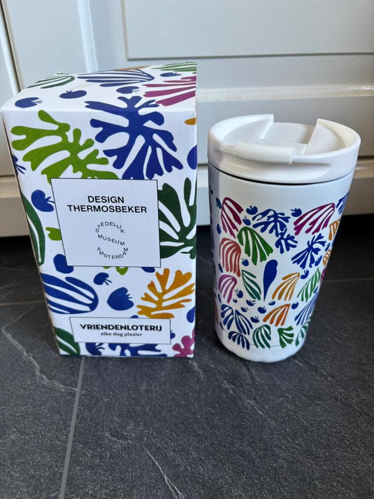 IZY Bottles Design Thermosbeker Matisse - Nieuw - 350ml, Overige typen, Nieuw, Ophalen of Verzenden, Metaal