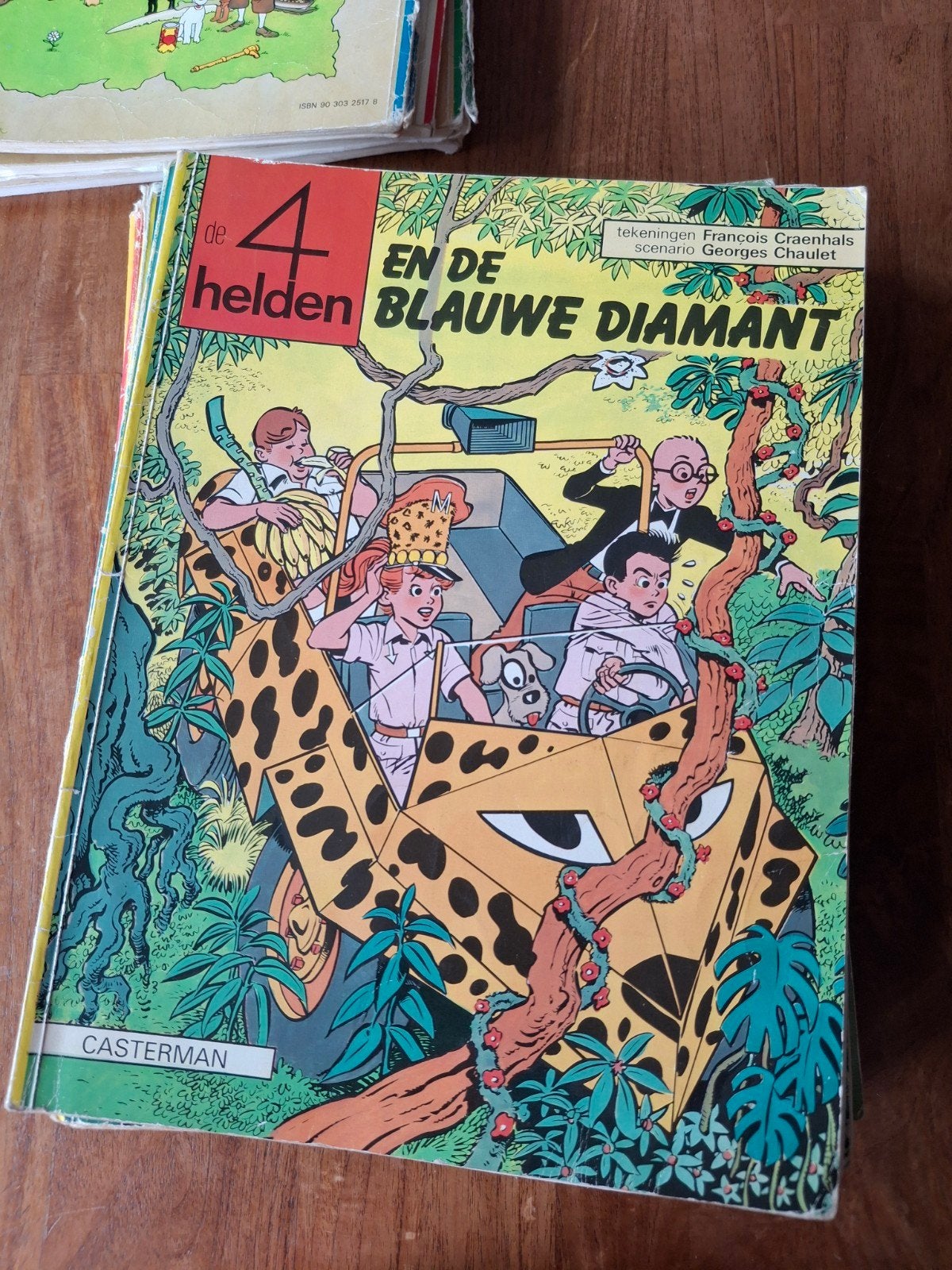De 4 Helden en de Blauwe Diamant - Casterman, Eén stripboek, Ophalen of Verzenden, Gelezen, François Craenhals