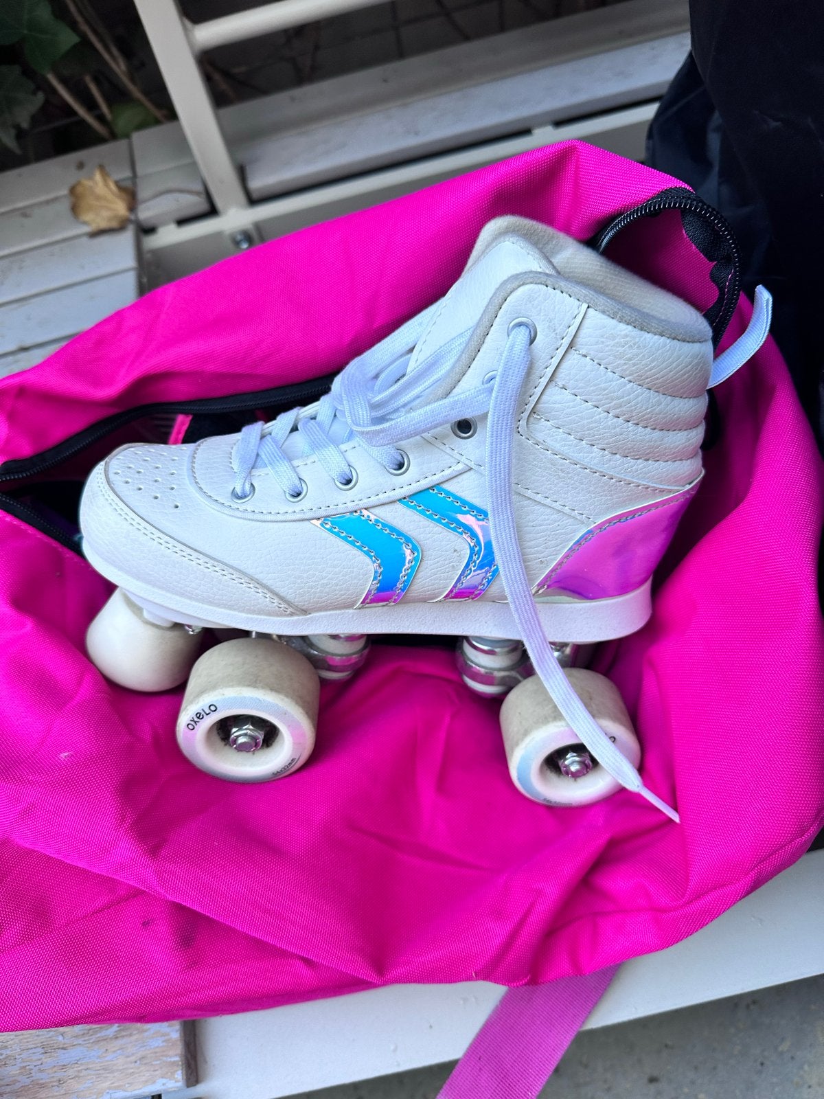 Oxelo rolschaatsen maat 35 met beschermset, Ophalen of Verzenden, Gebruikt, Overige typen, Overige merken