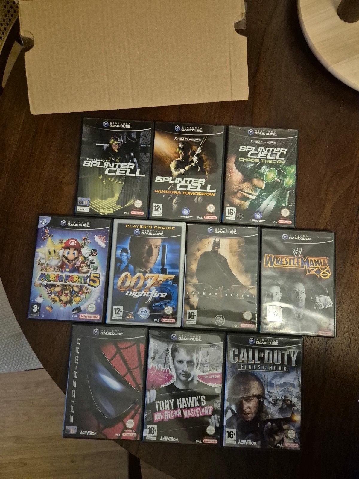 10x GameCube Spellen Games, Mario Party 5, Splinter Cel etc, Ophalen of Verzenden, Zo goed als nieuw