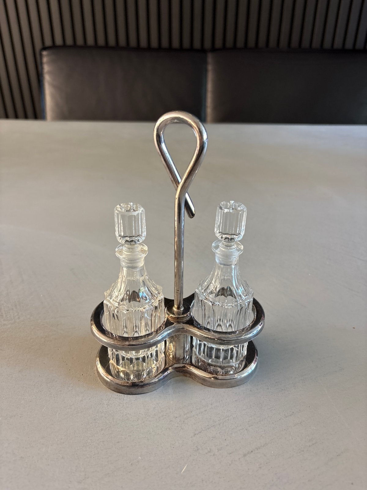 Vintage Azijn en Olie Stelletje - Kwaliteitsschwere, Antiek en Kunst, Ophalen of Verzenden