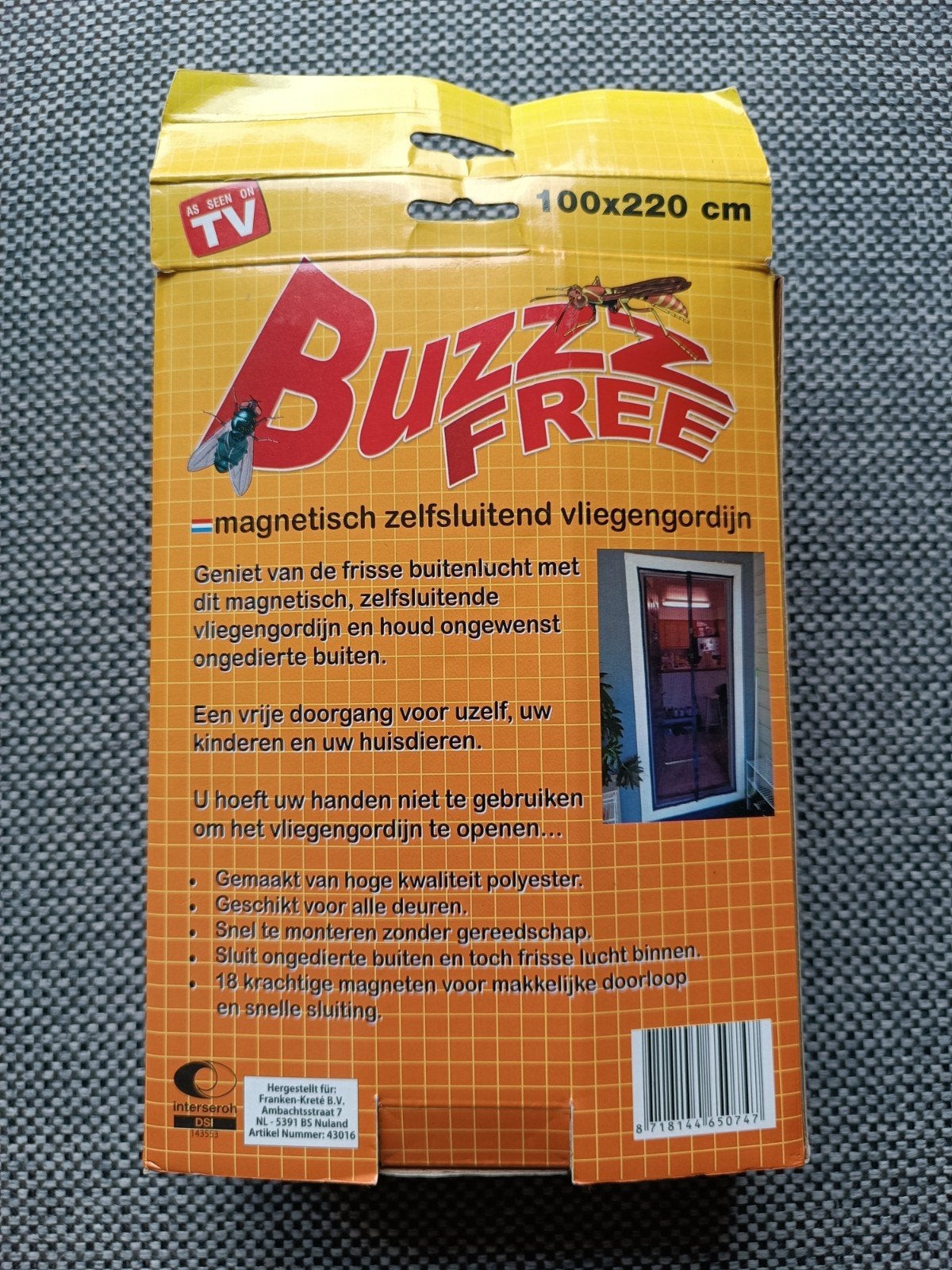 Magnetisch zelfsluitend vliegengordijn,Nieuw!, Doe-het-zelf en Verbouw, Deuren en Horren, Kunststof, 80 tot 100 cm, Nieuw, Ophalen of Verzenden
