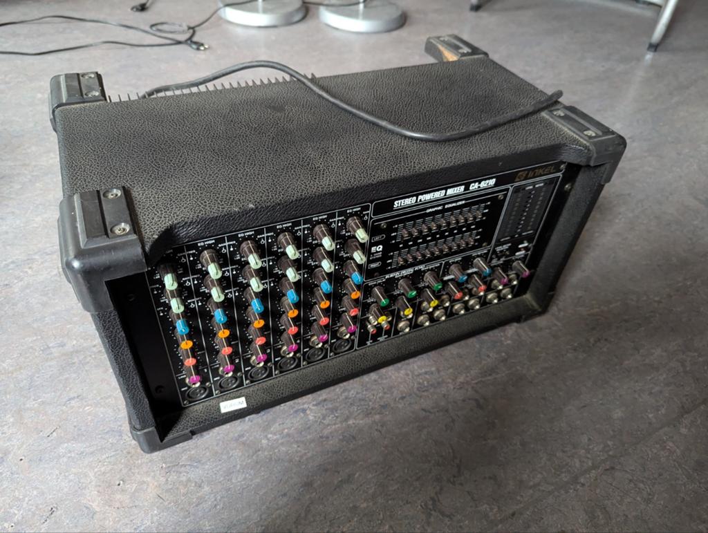 Inkel CA-6210 Stereo Powered Mixer, Muziek en Instrumenten, Mengpanelen, Ophalen, Gebruikt, 5 tot 10 kanalen, Microfooningang