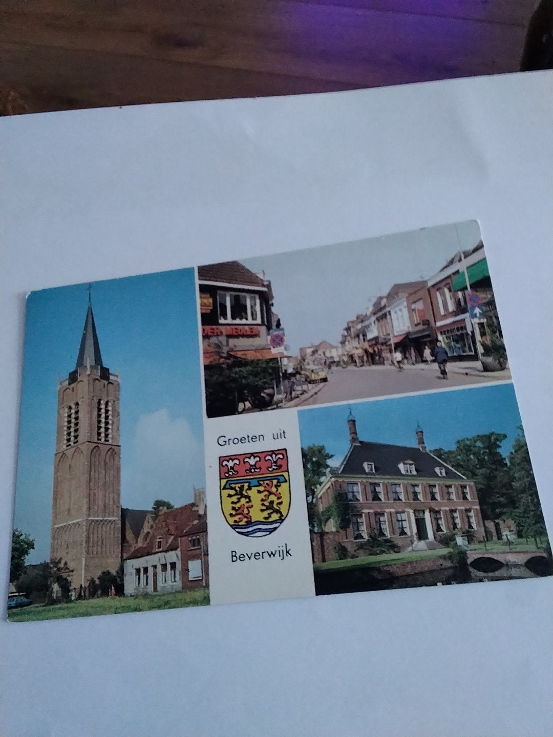 Ansichtkaart Groeten uit Beverwijk - Kerk, Straat, Huis, Ophalen of Verzenden, 1960 tot 1980, Ongelopen, Noord-Holland
