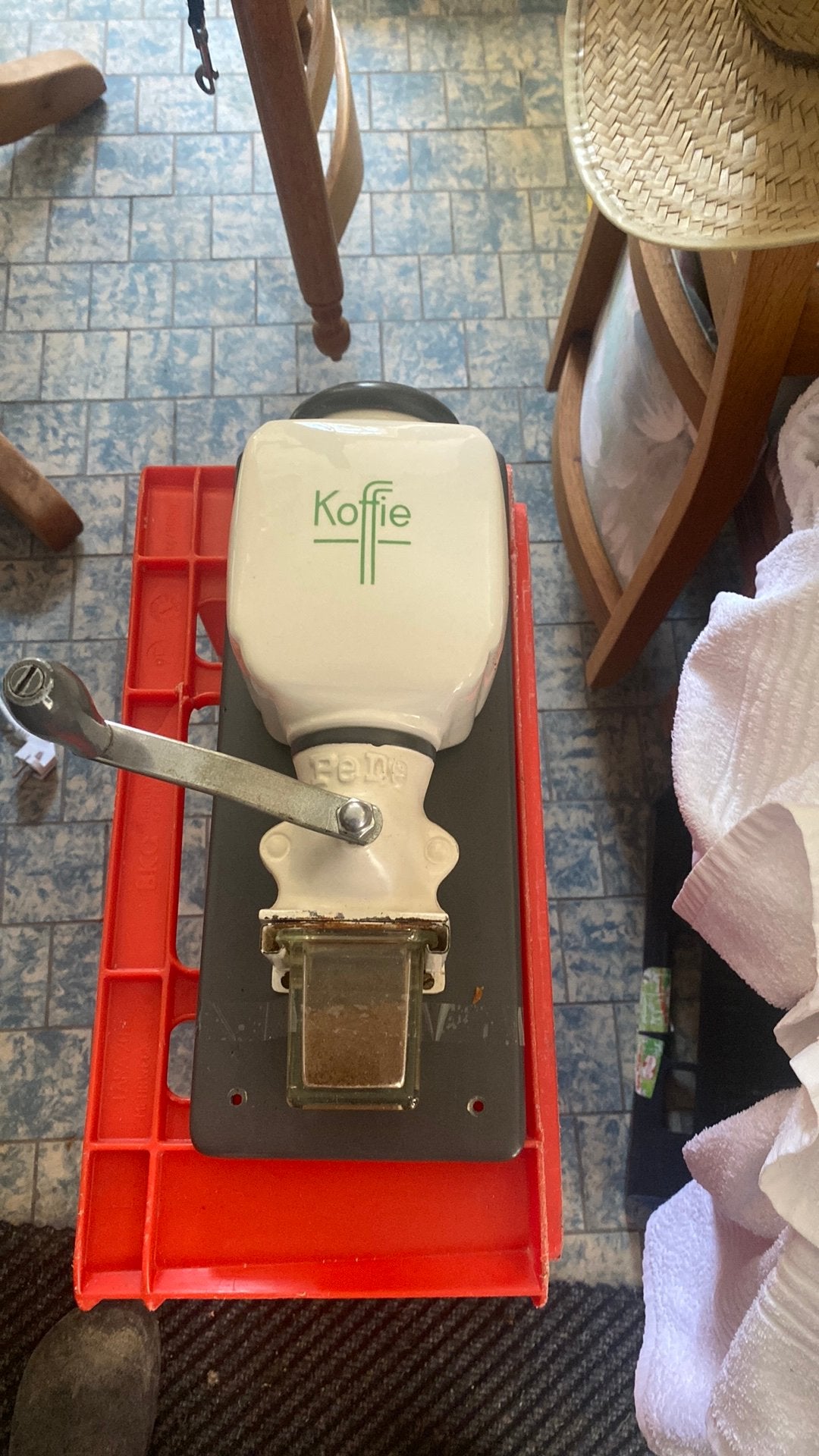 Koffiemolen vintage, Antiek en Kunst, Ophalen