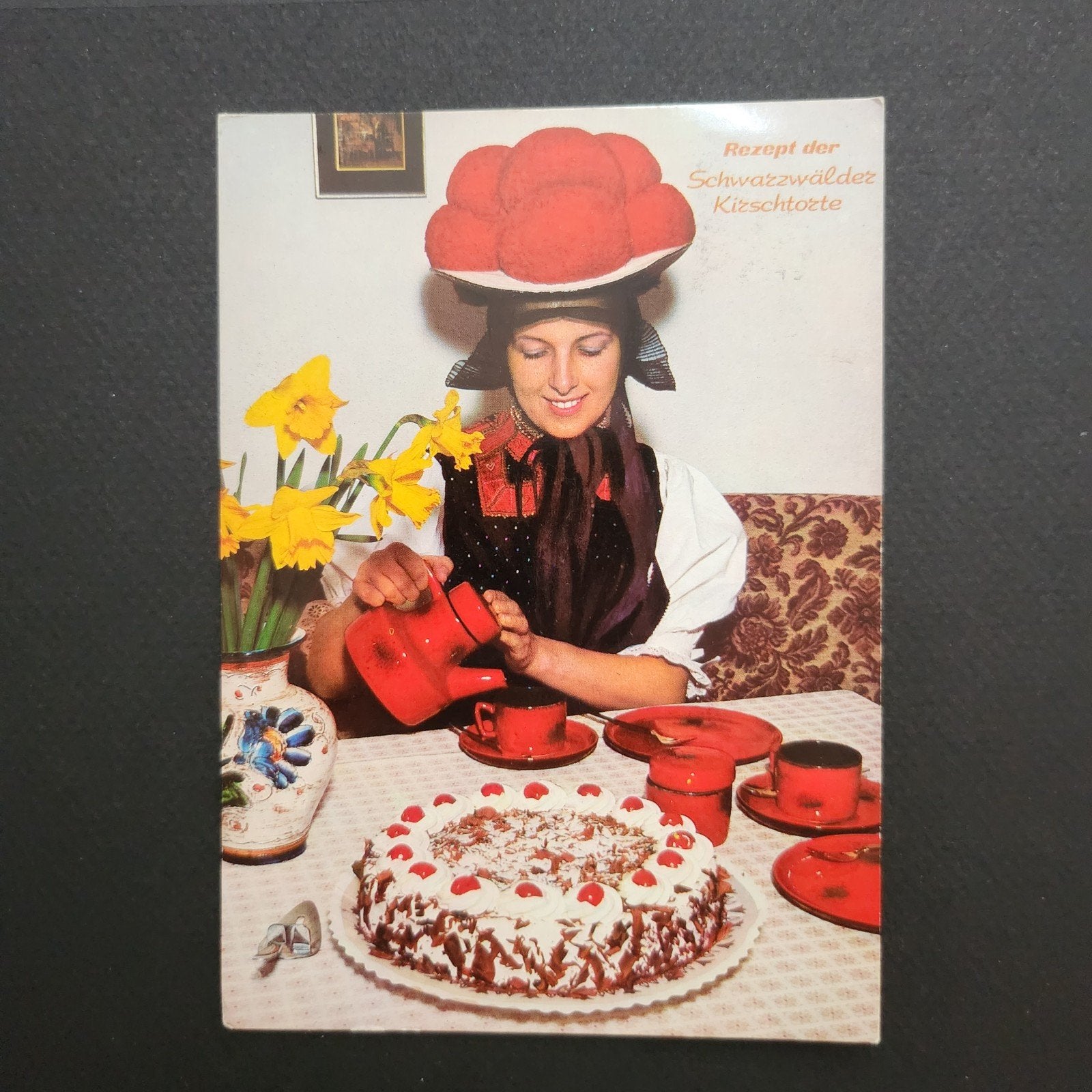Ansichtkaart Zwarte Woud Kirschtorte Recept - Gelopen, Verzenden