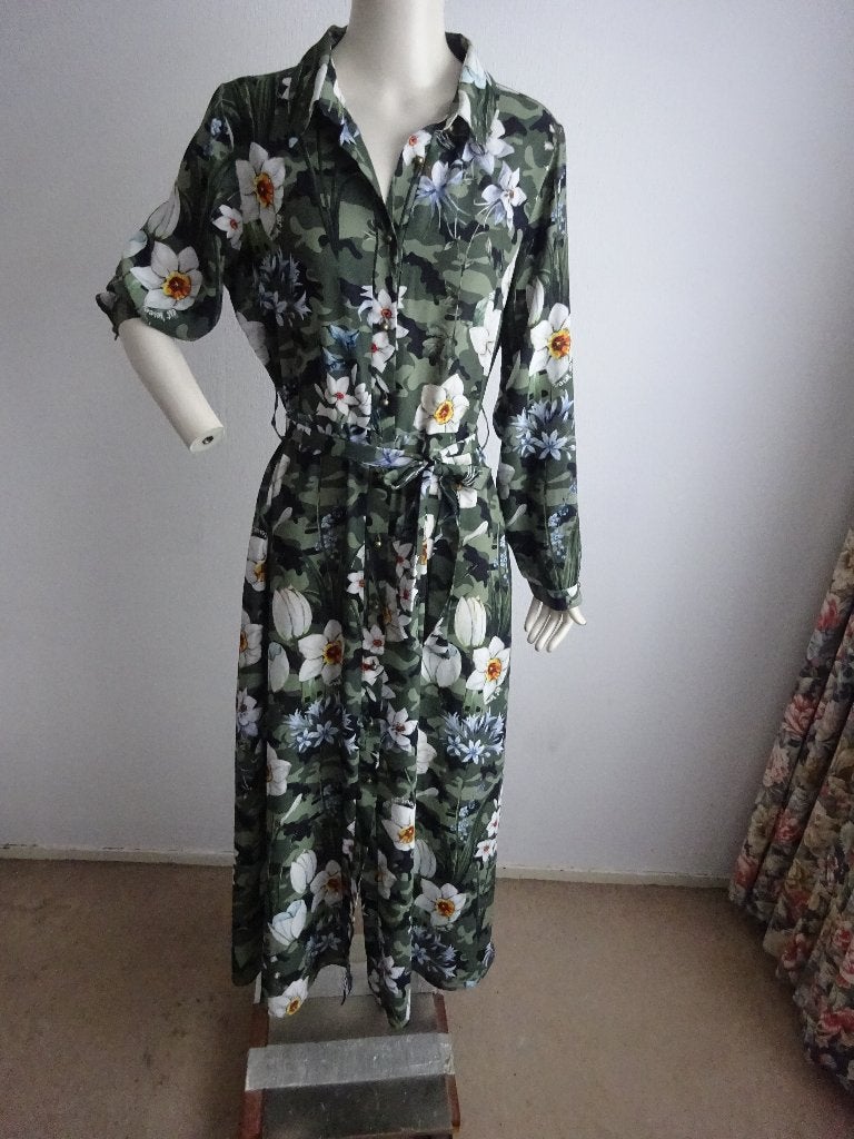 Est'Seven midi jurk mt XXL= 44, Kleding | Dames, Jurken, Overige kleuren, Verzenden, Maat 46/48 (XL) of groter, Est'Seven