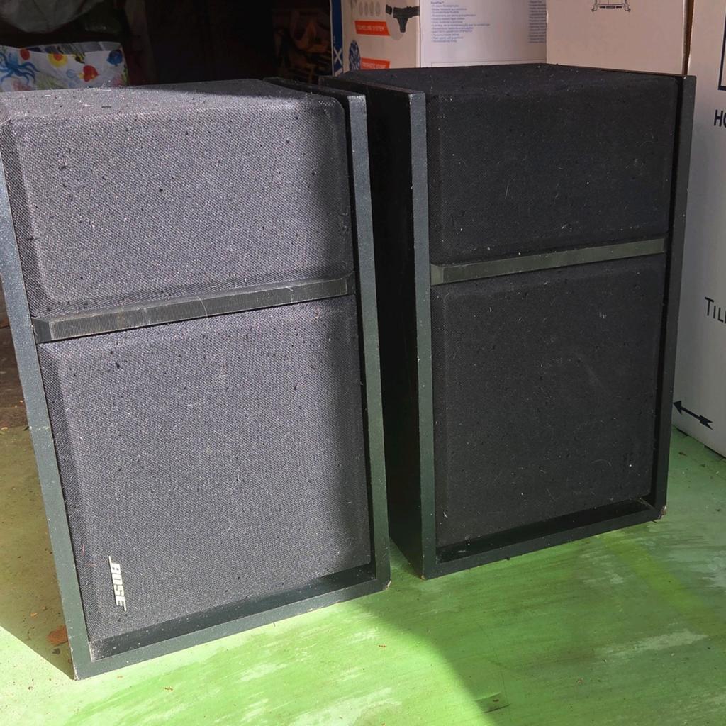 Vintage Bose 301 Series III speakers – werkend – set, Ophalen, Gebruikt, Front, Rear of Stereo speakers, Bose